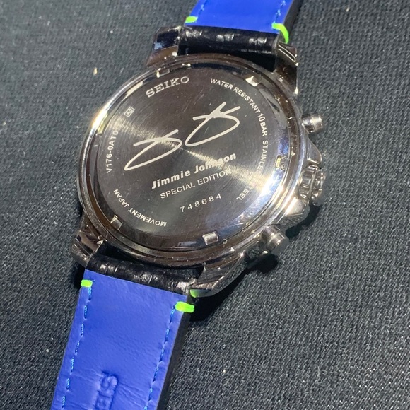 Seiko Jimmie Johnson Chronograph Black Extra NATO - Picture 11 of 13